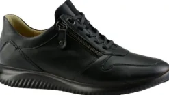 Veterschoenen<Hartjes - Wijdte G 1/2 - 110562 - Zwart - Uitneembaar voetbed