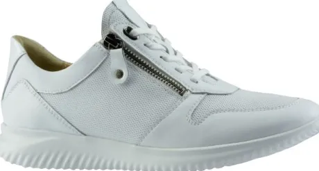 Veterschoenen<Hartjes - Wijdte G - 112462 - Wit - Uitneembaar voetbed.