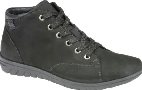 Boots<Hartjes - Wijdte G½ - 81272 Zwart - Uitneembaar voetbed