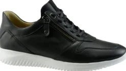 Veterschoenen<Hartjes - Wijdte G - 110562 - Zwart - Uitneembaar voetbed