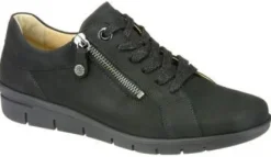Veterschoenen<Hartjes - Wijdte G - Xs Sun - 162.0912 - Zwart - Uitneembaar voetbed