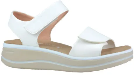 Sandalen<Hartjes - Wijdte H - 132.2002 Woogie - Wit - Uitneembaar voetbed