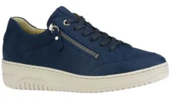 Veterschoenen<Hartjes - Wijdte K - 162.1703 65.00 - Blauw - Uitneembaar voetbed