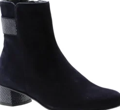 Korte Halfhoge Laarzen<Hassia - Wijdte H - Siena - 303092 3299 - Blauw - Uitneembaar voetbed