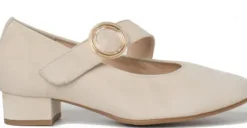 Bandschoenen<Hassia - Wijdte K - 302458 1300 - Zand - Uitneembaar voetbed