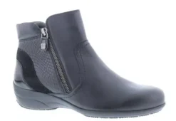 Korte Halfhoge Laarzen<Helioform - 141 034 - Zwart - Uitneembaar voetbed