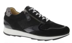 Veterschoenen<Helioform - Wijdte H - 240 008 0333 - Zwart - Uitneembaar voetbed