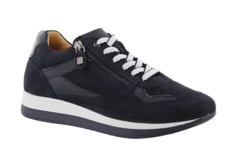 Veterschoenen<Helioform - Wijdte H - 253 059 0405 - Blauw - Uitneembaar voetbed