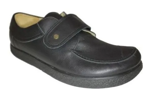 Klittenbandschoenen<Jacoform -370 - Zwart - 6 tenen schoenen - Natuurleest