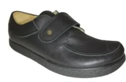 Klittenbandschoenen<Jacoform - 370 - Zwart - 6 tenen schoenen - Natuurleest