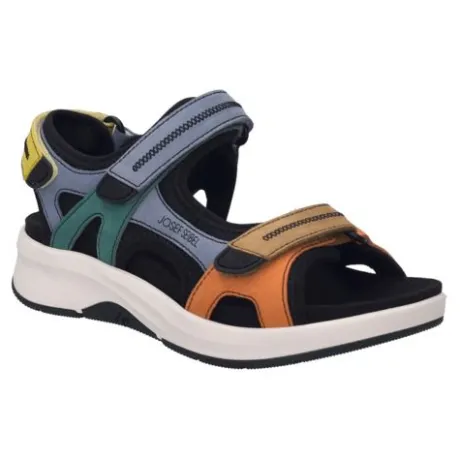 Sandalen<Josef Seibel - Estelle - 97302 02 te 380 900 - Multi kleur - Uitneembaar voetbed