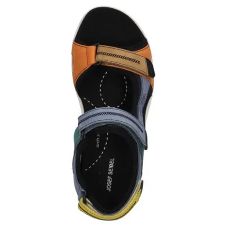 Sandalen<Josef Seibel - Estelle - 97302 02 te 380 900 - Multi kleur - Uitneembaar voetbed