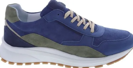 Veterschoenen<livingstone - Wijdte H - 121 46063 - Blauw - Uitneembaar voetbed