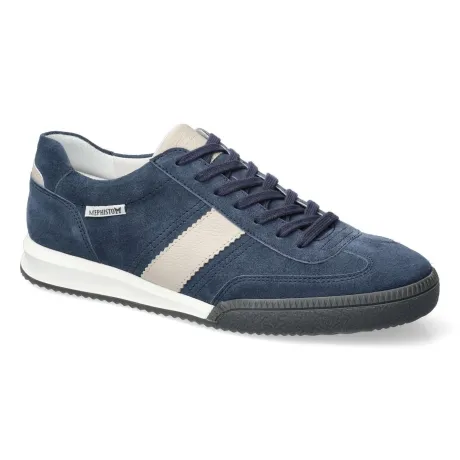 Veterschoenen<Mephisto - Elyo 3669 1580 - Blauw - Uitneembaar voetbed