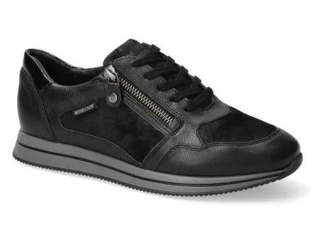 Veterschoenen<Mephisto - Leenie - 5145839 9914 - Zwart - Uitneembaar voetbed