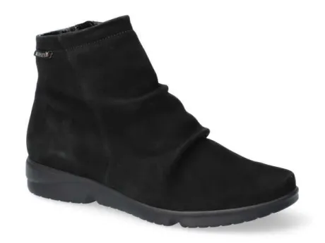 Korte Halfhoge Laarzen<Mephisto - Rezia 6900 - Zwart - Uitneembaar voetbed