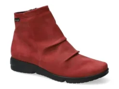 Korte Halfhoge Laarzen<Mephisto - Rezia 6967N - Rood - Uitneembaar voetbed
