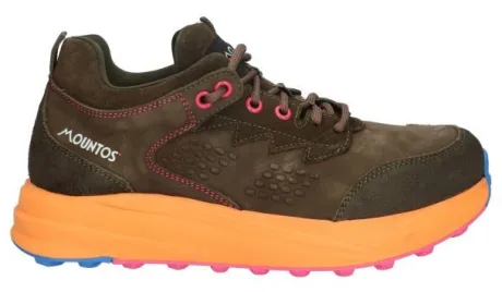 Wandelschoenen|Veterschoenen<Mountos shoes bv Mountos - 724151 568 - Groen - Uitneembaar 2 verwisselbare voetbedden