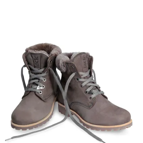 Boots<Panama Jack - Panama 03 Igloo Taupe - Lamsvacht - Uitneembaar voetbed