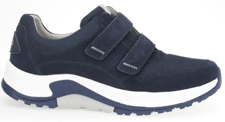 Klittenbandschoenen<Pius Gabor - Rolling soft - 8000 16 08 - Blauw - Uitneembaar voetbed
