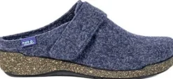 Pantoffel Slippers<Q Fit Qfit - Chantal - 3614 04 0002 - Blauw - Uitneembaar voetbed