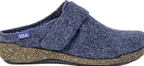 Pantoffel Slippers<Q Fit Qfit - Chantal - 3614 04 0002 - Blauw - Uitneembaar voetbed