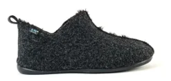 Pantoffels<Q Fit Qfit - Pisa - 3527 4 001 - Zwart - Wol gevoerd - Uitneembaar voetbed