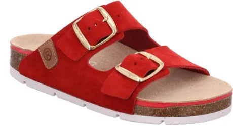 Slippers<Rohde Rohda - Wijdte G - 1710 Elba - Rood