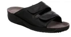 Slippers<Rohde - Wijdte G - 1940-90 Zwart.