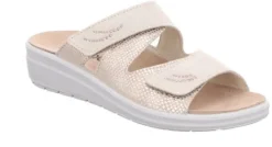 Slippers<Rohde - Wijdte G - 5729 14 - Beige - Uitneembaar voetbed