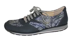 Veterschoenen<Schneider - Wijdte C - 401.540 - Blauw - Uitneembaar voetbed