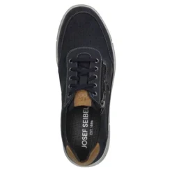 Veterschoenen<Josef Seibel Seibel - Wijdte H - 25332 518 526 - Blauw - Uitneembaar voetbed