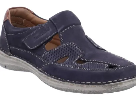 Sandalen<Josef Seibel Seibel - Wijdte K - 43635 Anvers - 81-21-505 - Blauw - Uitneembaar voetbed