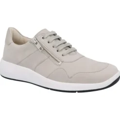 Veterschoenen<Solidus - Wijdte F - 56285 - Grijs - Uitneembaar Voetbed