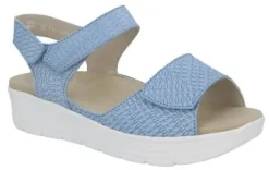 Sandalen<Solidus - Wijdte G - 48000 80437 - Blauw - Uitneembaar voetbed