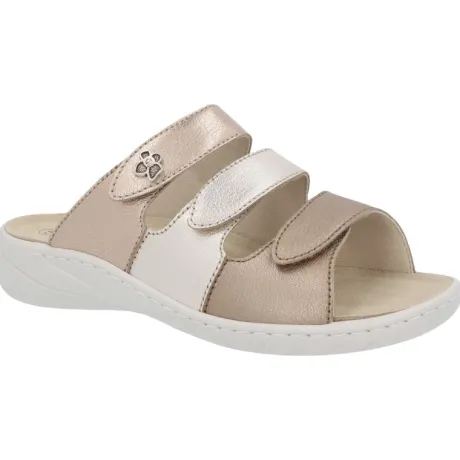 Slippers<Solidus - Wijdte G - 20141 - Brons - Uitneembaar Voetbed