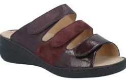 Slippers<Solidus - Wijdte H - 21154 50271 - Bordeaux - Uitneembaar voetbed