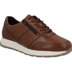 Veterschoenen<Solidus - Wijdte H - 83010 - Cognac - Uitneembaar voetbed