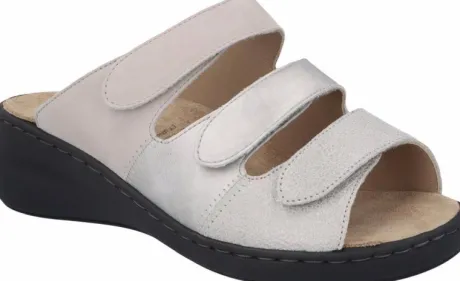 Slippers<Solidus - Wijdte H - 21154 40622 - Grijs - uitneembaar voetbed