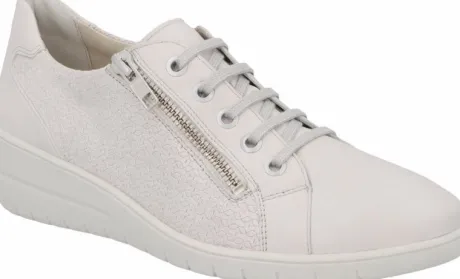 Veterschoenen<Solidus - Wijdte H - 25021 20953 - Licht grijs - Uitneembaar voetbed