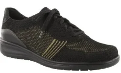 Veterschoenen<Solidus - Wijdte H - 27017 00855 - Zwart - Uitneembaar voetbed