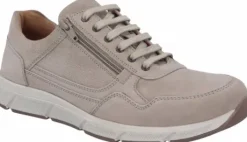 Veterschoenen<Solidus - Wijdte H - 67015 - Grijs - Uitneembaar voetbed