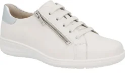 Veterschoenen<Solidus - Wijdte H - 27020 - Wit - Uitneembaar Voetbed