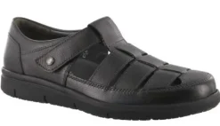 Sandalen<Solidus - Wijdte H - 64009 - Zwart - Uitneembaar voet bed