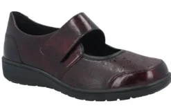 Bandschoenen<Solidus - Wijdte K - 29503 50590 - Bordeaux - Uitneembaar voetbed