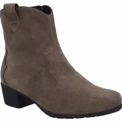 Korte Halfhoge Laarzen<Solidus - Wijdte K - 35026 30726 - Bruin - Uitneembaar voetbed