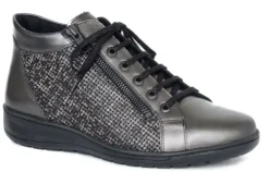 Boots<Solidus - Wijdte K - 29007 977 - Grijs - Uitneembaar voetbed