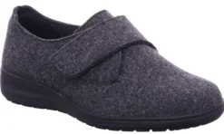 Pantoffels<Solidus - Wijdte K - 29076 20689 - Grijs - Uitneembaar voetbed