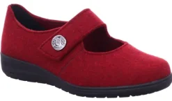 Pantoffels<Solidus - Wijdte K - 29066 50287 - Rood - Uitneembaar voetbed