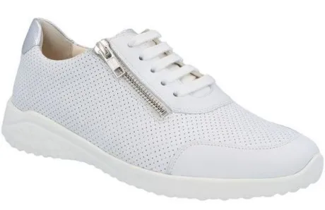 Veterschoenen<Solidus - Wijdte K - 60003 10153 - Wit - Uitneembaar voetbed